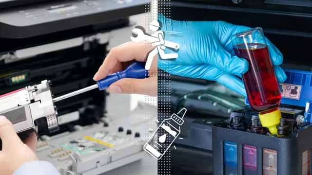 پخش شدن جوهر پرینتر